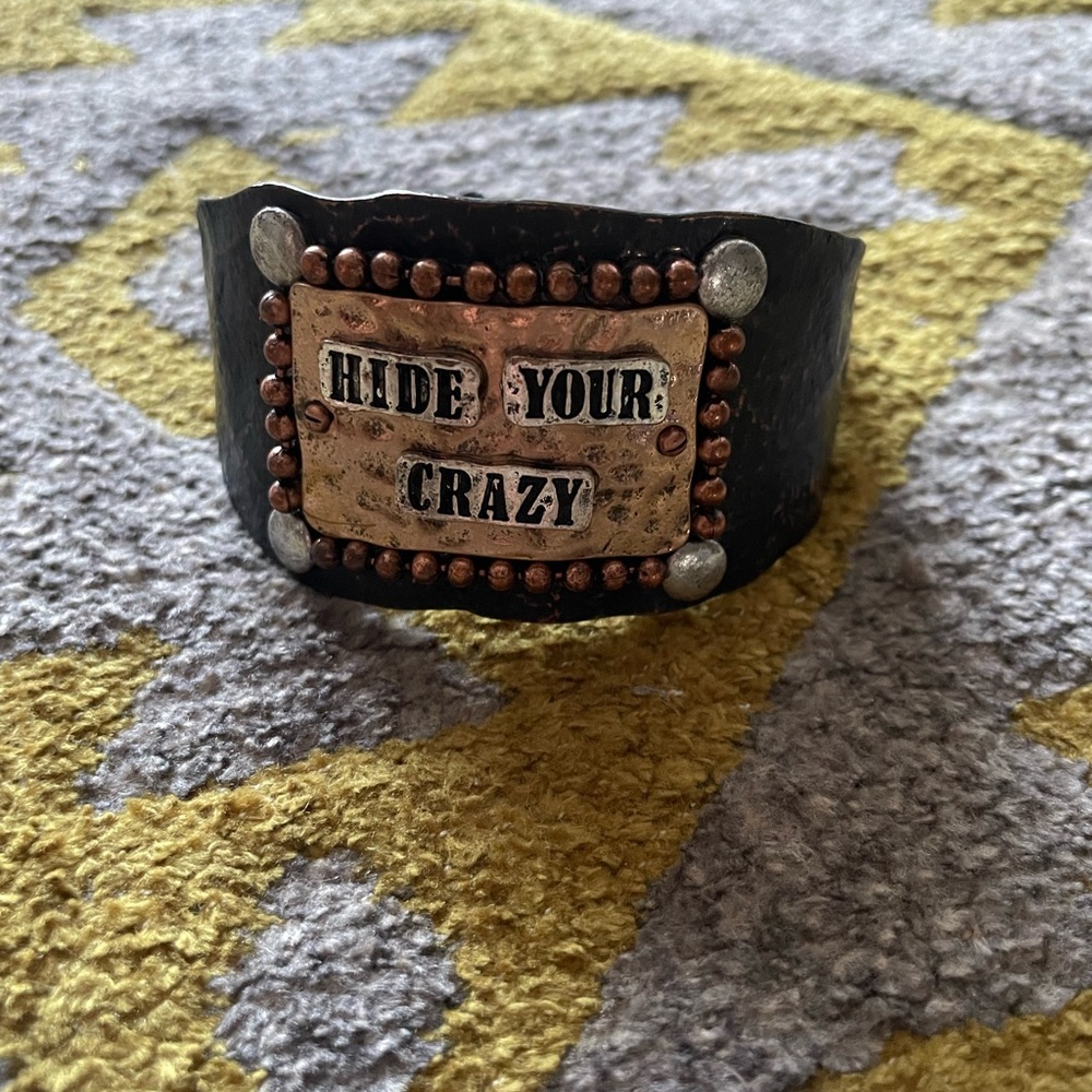 Black and Gold Statement Cuff Bracelet